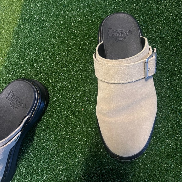 Doc Martens Zebzag Suede Mules - Grey - Picture 5 of 5